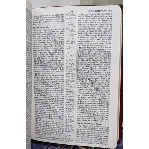 Broadman & Holman UltraThin Large Print Burgundy Bonded Leather Bible - PLZ READ - Picture 6 of 10